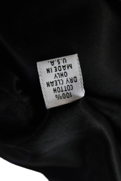 Cynthia Rowley Womens Cotton Long Sleeve Lined Corduroy Jacket Black Size S