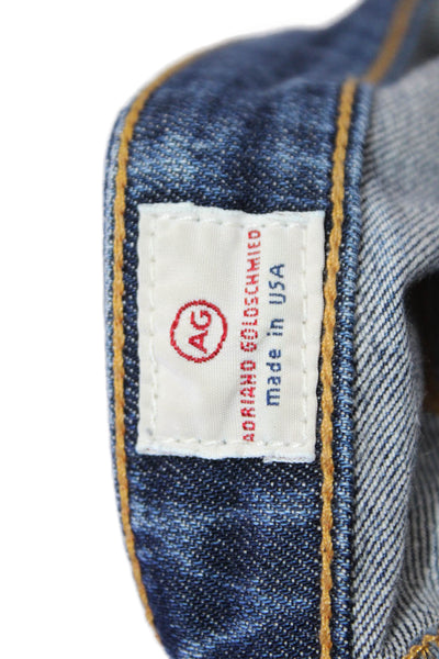 AG Adriano Goldschmied Womens Mid Rise Stilt Cigarette Jeans Blue Denim Size 26