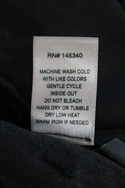 Amo Womens Textured Zip Lined Button Slim Leg Lined Pants Gray Size EUR 23