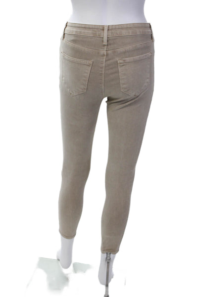 Amo Womens Textured Zip Lined Button Slim Leg Lined Pants Gray Size EUR 23