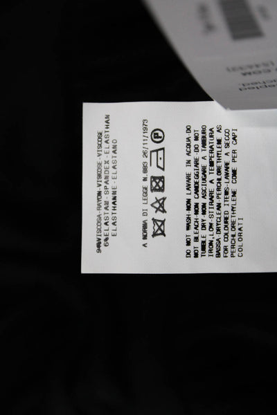 Just Cavalli Womens Stretch Ruched Long Sleeve Knee Length Dress Black Size 38