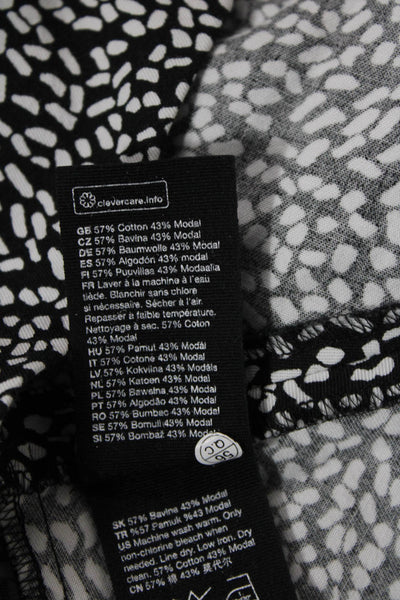 Los Angeles Atelier + Other Stories Womens Spotted Print Blazer Black Size 10
