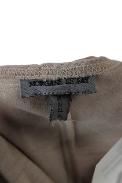 Morgane Le Fay Womens Wool Blend Open Front Cardigan Sweater Blush Size L