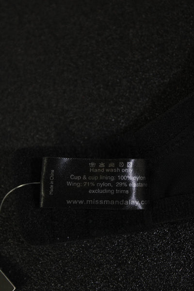 Little Miss By Miss Mandalay Womens Sheer Adjustable Bra Black Size 34G