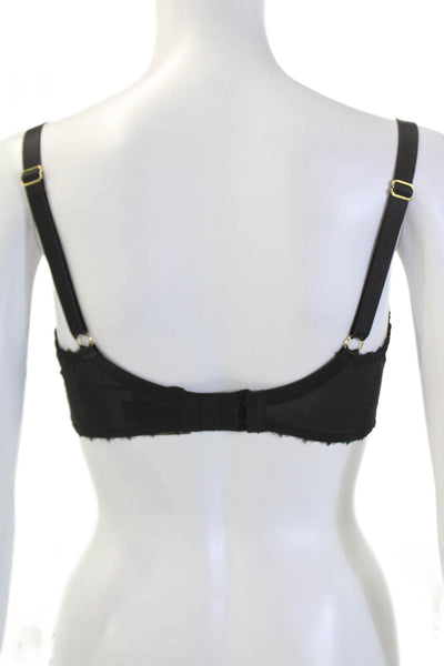 Little Miss By Miss Mandalay Womens Sheer Adjustable Bra Black Size 32E