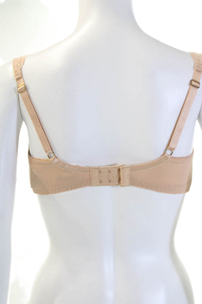 Fayreform Womens Floral Lace Underwired Adjustable Bra Pink Size 32DD