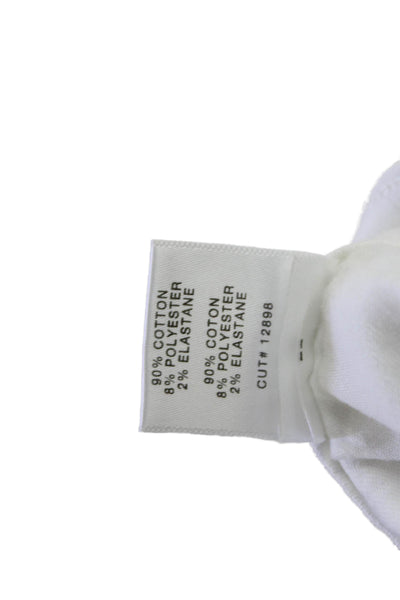 J Brand Womens Cotton Zip Button Slim Leg Casual Pants White Size EUR 28