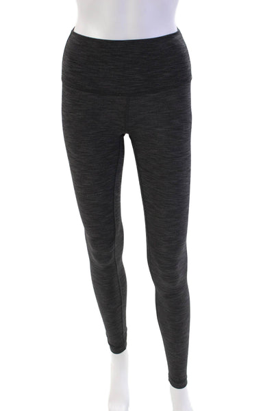 Athleta Womens Stretch Heathered Mid-Rise Activewear Leggings Gray Size 2