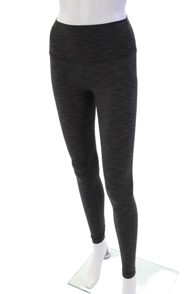 Athleta Womens Stretch Heathered Mid-Rise Activewear Leggings Gray Size 2