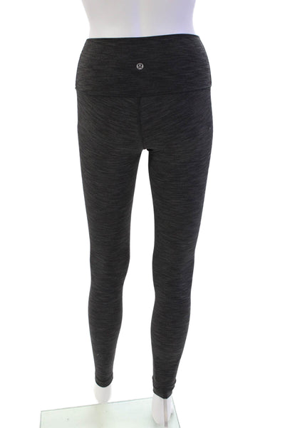 Athleta Womens Stretch Heathered Mid-Rise Activewear Leggings Gray Size 2