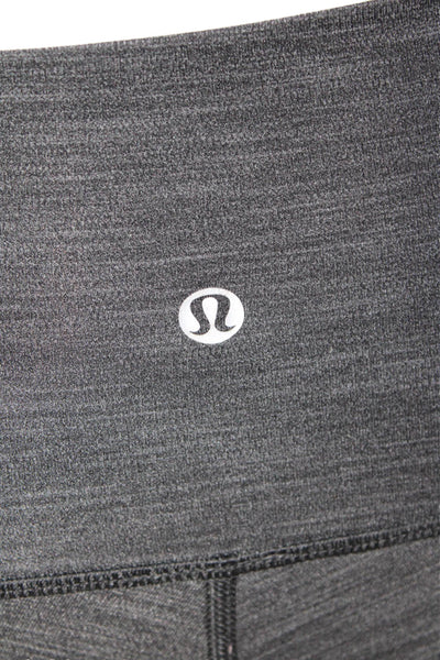 Athleta Womens Stretch Heathered Mid-Rise Activewear Leggings Gray Size 2