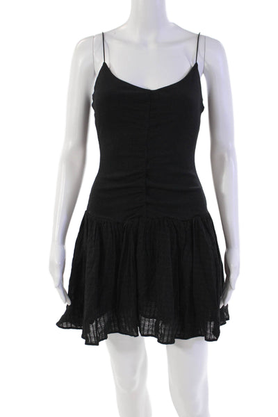 Heartloom Womens Abrielle Dress Sleeveless Fitted Drop Waist Dress Black Size S
