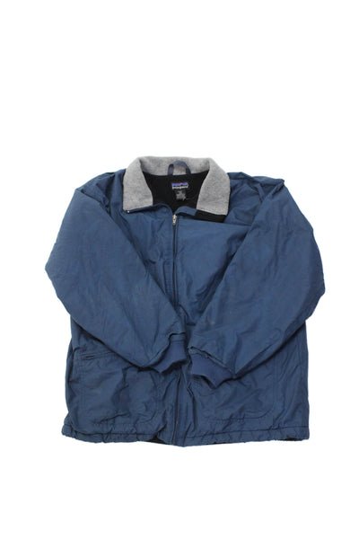 Patagonia Boys Zippered Collared Long Sleeve Basic Jacket Blue Size 12