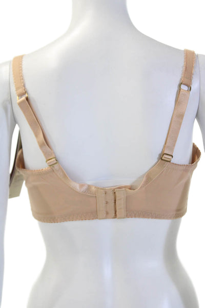Fayreform Womens Floral Lace Sheer Panel Detail Underwire Bra Pink size 36E
