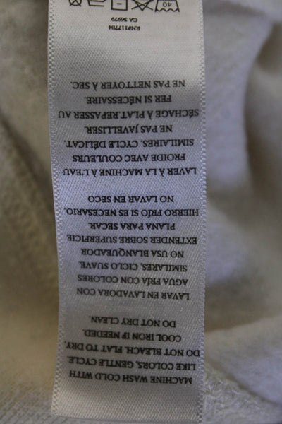 Rails Womens Cotton Long Sleeve Mock Neck Sweatshirt Top White Size XS