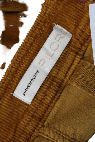 Pilcro and the Letterpress Anthropologie Womens Corduroy Pants Brown Size EUR 30