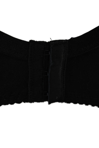 Fayreform Womens Lace Up Detail Bow Accent Underwire Bra Black Size 34E