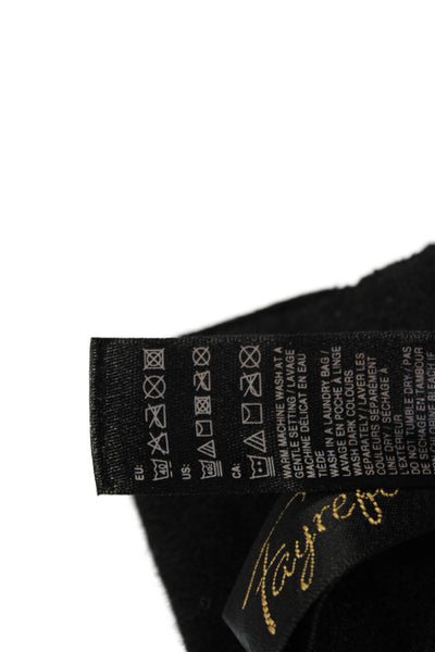 Fayreform Womens Lace Up Detail Bow Accent Underwire Bra Black Size 34E