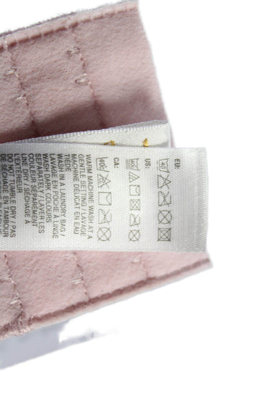 Fayreform Womens Embroidered Sheer Cup Bow Accent Bra Blush Pink Size 34E