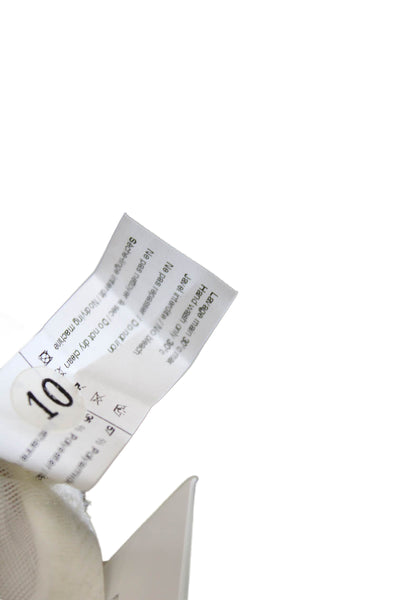 Simone Perele Womens Scalloped Lace Detail Sheer Underwire Bra White Size 34E