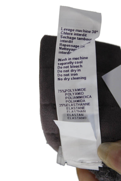 Princesse Tam Tam Womens Lace Trim Detail Bow Accent Sheer Cup Bra Gray Size 34E