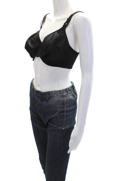 Simone Perele Womens Underwired Adjustable Balconette Bra Black Size 32F