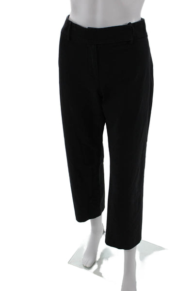 Piazza Sempione Womens Cotton Tailored Straight Leg Trouser Pants Blue Size 48