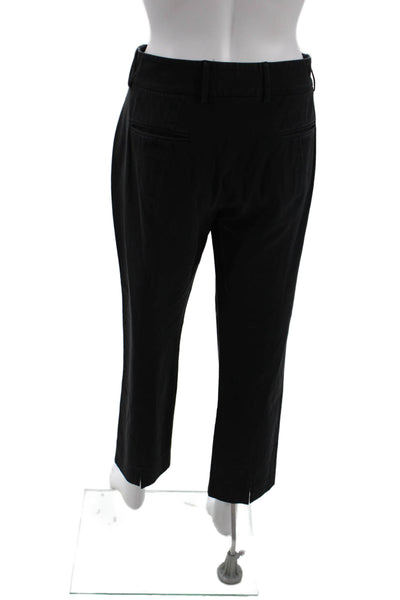 Piazza Sempione Womens Cotton Tailored Straight Leg Trouser Pants Blue Size 48