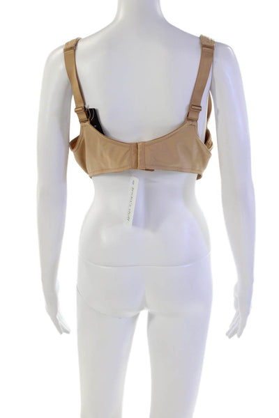 Conturelle Womens Solid Adjustable Hook Closure Underwire Bra Beige Size 40E