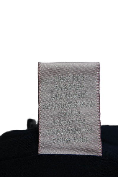 Rebecca Taylor Womens Wool Flower Embroidered Bubble Hem Dress Blue Size 6
