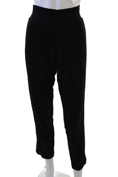 Athleta Womens Textured High Waisted Lined Straight Leg Pants Black Size XS