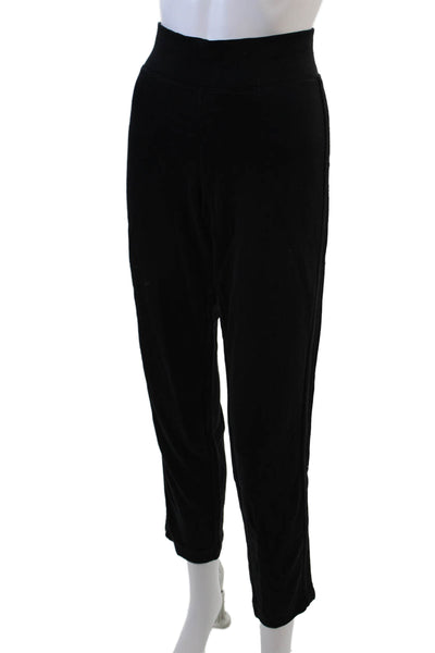 Athleta Womens Textured High Waisted Lined Straight Leg Pants Black Size XS