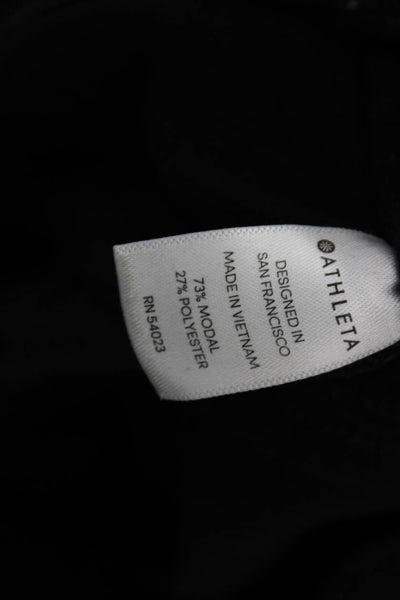 Athleta Womens Textured High Waisted Lined Straight Leg Pants Black Size XS