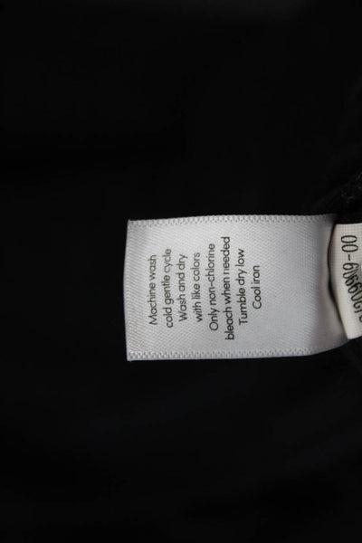 Athleta Womens Textured High Waisted Lined Straight Leg Pants Black Size XS