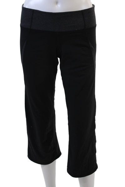Athleta Womens Textured High Waisted Lined Colorblock Leggings Black Size S