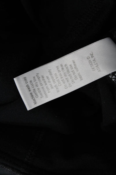 Athleta Womens Textured High Waisted Lined Colorblock Leggings Black Size S