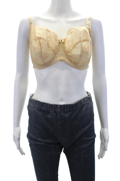 Superbra Women's Embroidered Ajustable Straps Balconette Bra Set Beige Size 40DD