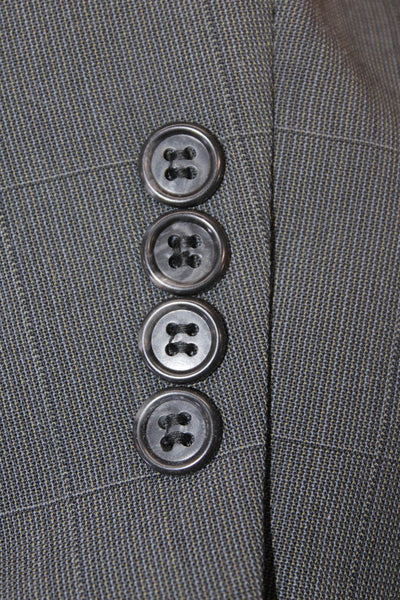 Barrister Expressly Men's Lined Collared Long Sleeves Basic Jacket Gray Size 42