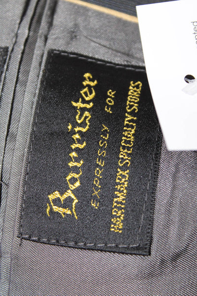 Barrister Expressly Men's Lined Collared Long Sleeves Basic Jacket Gray Size 42