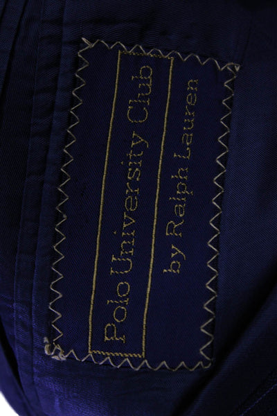 Polo University Club By Ralph Lauren Mens Long Sleeves Pinstriped Jacket Size 44