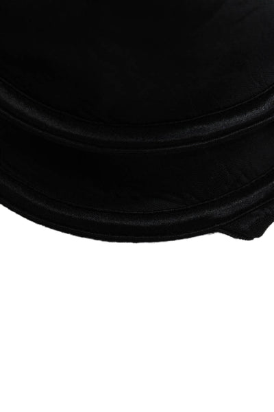 Fayreform Womens Cotton Lined Lace Trim Cupped Push Up Bra Set Black Size 36G