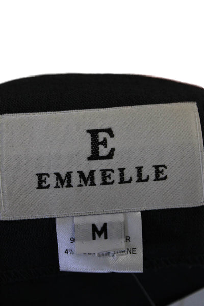 Emmelle Womens Textured Long Sleeve Lined Open Front Blouse Gray Size S