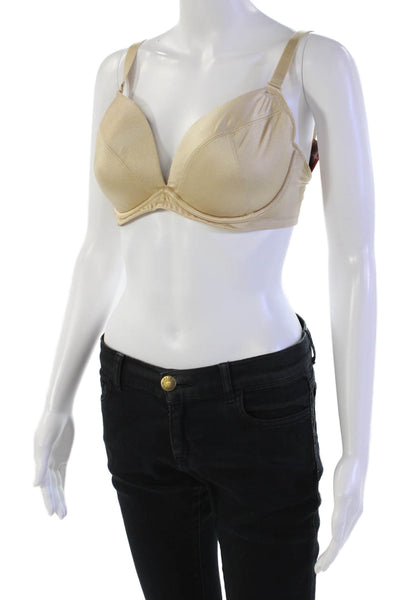 Panache Womens Removeable Strap Molded Cup Underwire Bra Beige Size 34DD