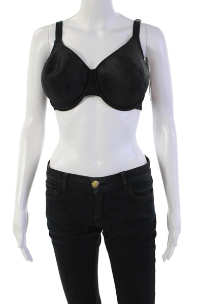 Fayreform Womens Adjustable Strap Basic Underwired Bra Solid Black Size 34G