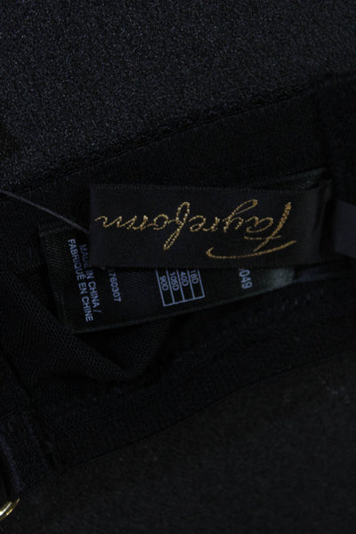 Fayreform Womens Lace Cup Double Strap Detail Underwire Bra Black Size 40D