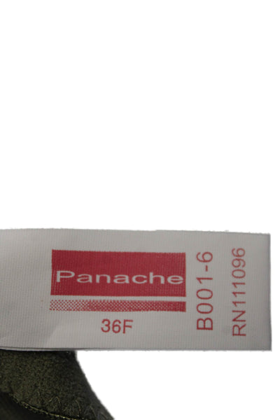 Panache Womens Cotton Built In Support Underwired Bra Vest Black Size 36F