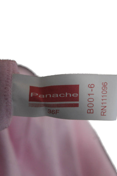 Panache Womens Cotton Built In Support Underwired Bra Vest Pink Size 36F