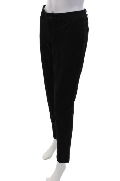 Ecru Womens Cotton 5 Pocket Straight Leg Pants Black Size 6