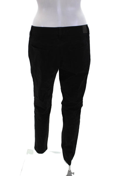 Ecru Womens Cotton 5 Pocket Straight Leg Pants Black Size 6