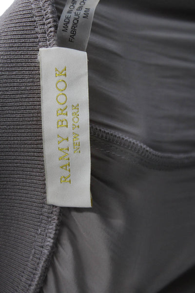 Ramy Brook Womens Pull On High Rise Jogger Pants Gray Lilac Size Medium